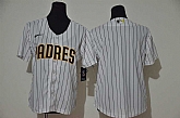 Youth Padres Blank White Cool Base Jersey,baseball caps,new era cap wholesale,wholesale hats